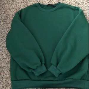 Green shein crewneck